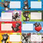 Nalepnice za sveske 1/20 Talking Tom