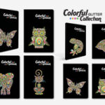 Sveska A5 tvrd povez Colorful Glitter