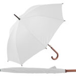 Kišobran sa drvenom drškom beli