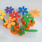 Hemijska olovka cvet u saksiji