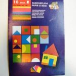 Kolaž papir samolepljivi B5 10 boja