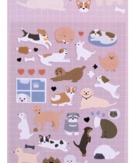 Stikeri samolepljivi Apli psi 17873