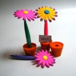 Hemijska olovka cvet u saksiji