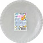 Tanjirići kartonski okrugli beli 21cm 1/15