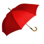 Kišobran sa drvenom ručkom crveni