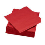 Salvete dvoslojne crvene 33x33 1/50