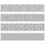 Origami papirne trake srebrne Heyda